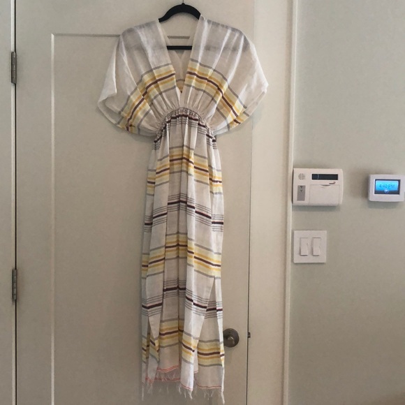 LemLem kaftan fringe dress coverup size small - Picture 2 of 7